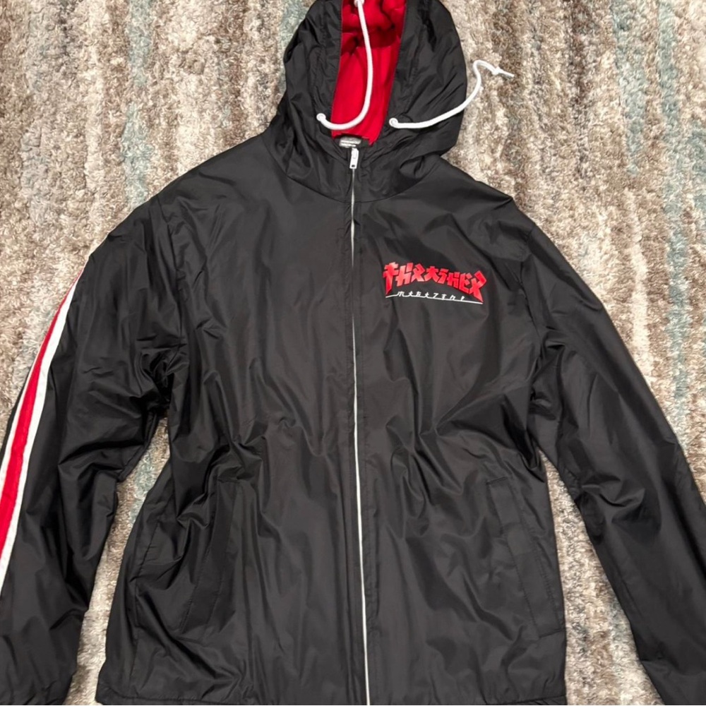 Thrasher Black Jacket with Red Logo